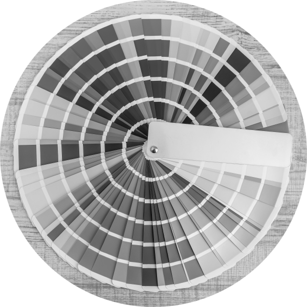 A colour swatch spread out into a circle to show all the colours