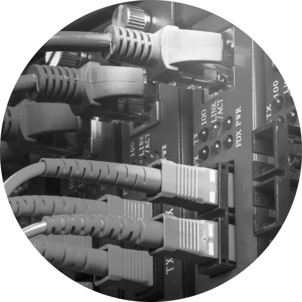 A web server showing multiple cables connected